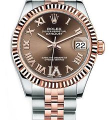 Rolex New Style Datejust Rose Gold Midsize Two Tone Factory Chocolate Jubilee Bracelet 178271 Rolex New Style Datejust Rose Gold Midsize Two Tone Factory Chocolate Jubilee Bracelet 178271