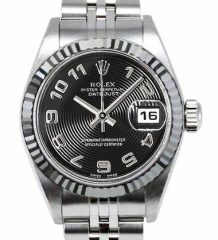 Rolex Women’s Datejust Stainless Steel Black Arabic Dial Rolex Women’s Datejust Stainless Steel Black Arabic Dial