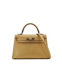 HERMES KELLY MINI 2 NEW DORE CHEVRE CHAMKILA HAND SHOULDER BAG 2025 K STAMP GOLD HARDWARE 90319696