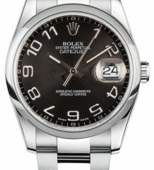 Rolex Datejust Stainless Steel Black Concentric Arabic Dial 116200 Rolex Datejust Stainless Steel Black Concentric Arabic Dial 116200