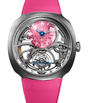 Streamliner Cylindrical Tourbillon Skeleton Alpine Limited Edition Pink Livery