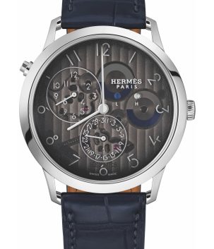 Slim d’Hermès GMT – Platinum