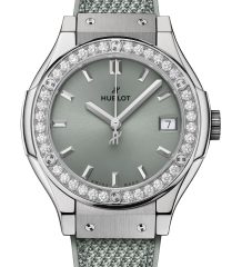 Classic Fusion Titanium Sage Green Diamonds Classic Fusion Titanium Sage Green Diamonds