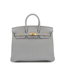 HERMES BIRKIN 25 BLUE GLACIER TOGO HAND BAG 2025 K STAMP GOLD HARDWARE 90325352