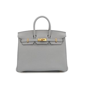 HERMES BIRKIN 25 BLUE GLACIER TOGO HAND BAG 2025 K STAMP GOLD HARDWARE 90325352