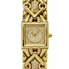 BVLGARI Torika BJ06 750 Yellow Gold Diamond Gold Dial Ledies 90309023