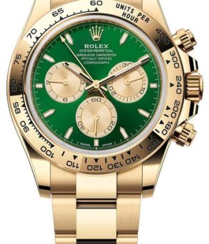 Rolex Yellow Gold Daytona 126508-0008 Green