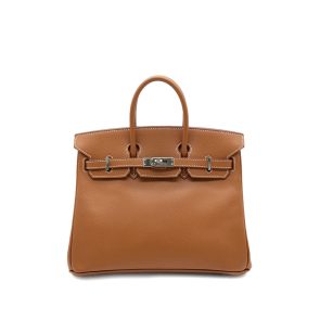 HERMES BIRKIN 25 GOLD EPSOM HAND BAG □M PALLADIUM HARDWARE 90304921