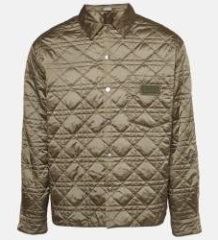 Dior Homme Olive Green Synthetic Quilted Jacket L